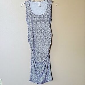 Seraphine Womens Maternity Leopard Print Stretchy Ruched Bodycon Dress - Size 4